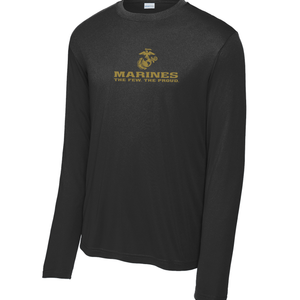 U.S. Marine Corps Performance Long Sleeve T-Shirt (Black)