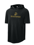 U.S. Marine Corps Short Sleeve Performance Hoodie (Black)