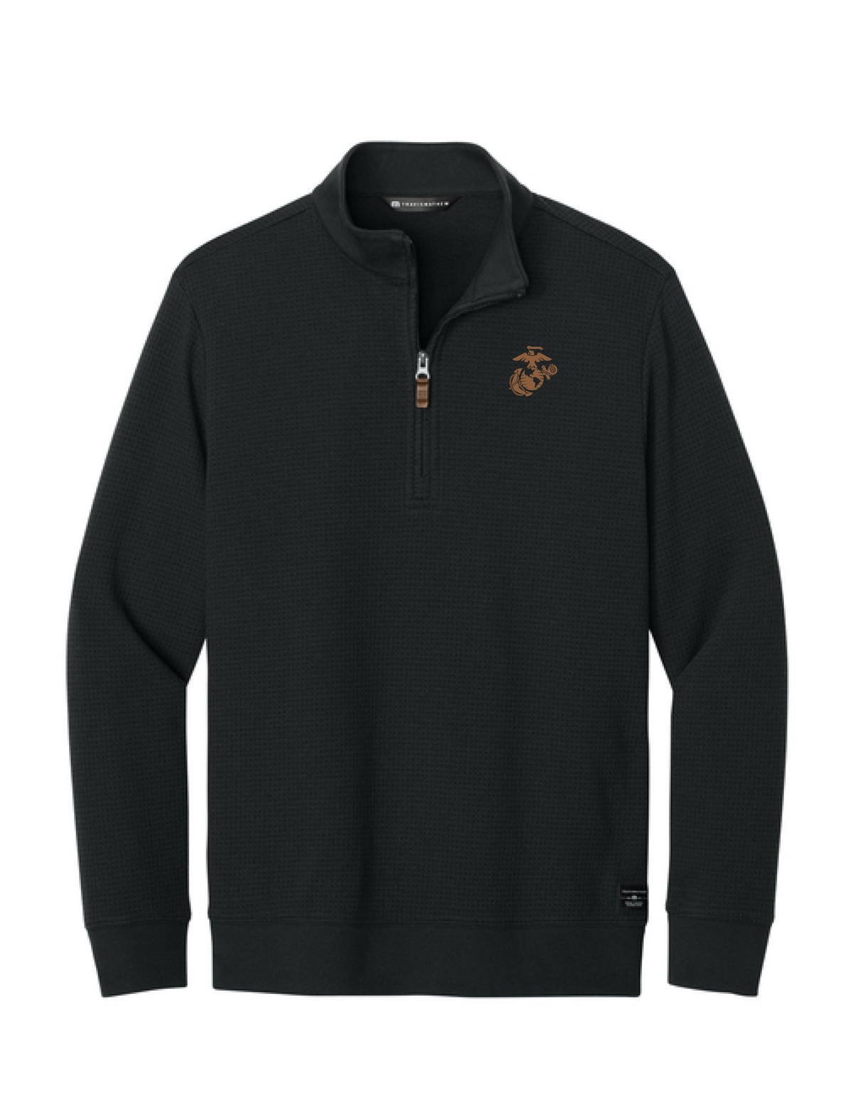 U.S. Marine Corps TravisMathew Waffle 1/4-Zip (Black)
