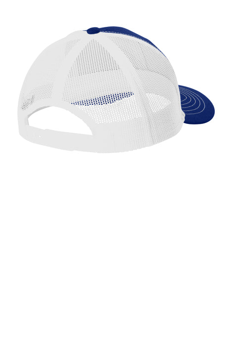 Youth Military Kid Trucker Hat (Patriot Blue/White)