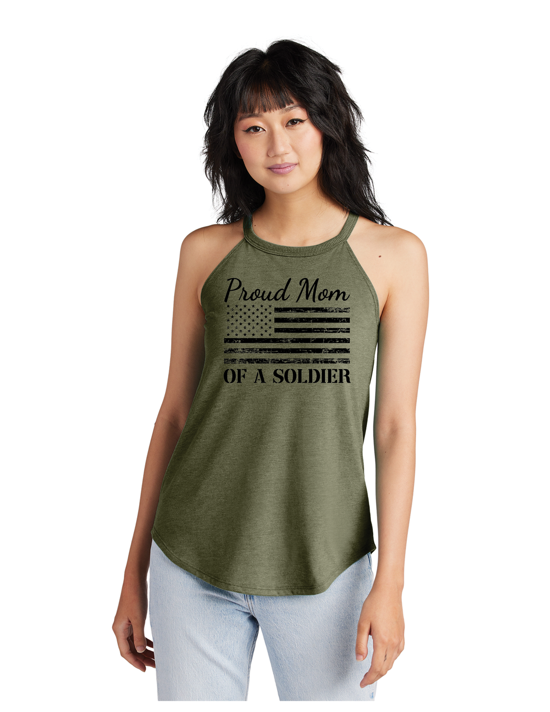 Proud Mom of a Soldier Tank (Green)