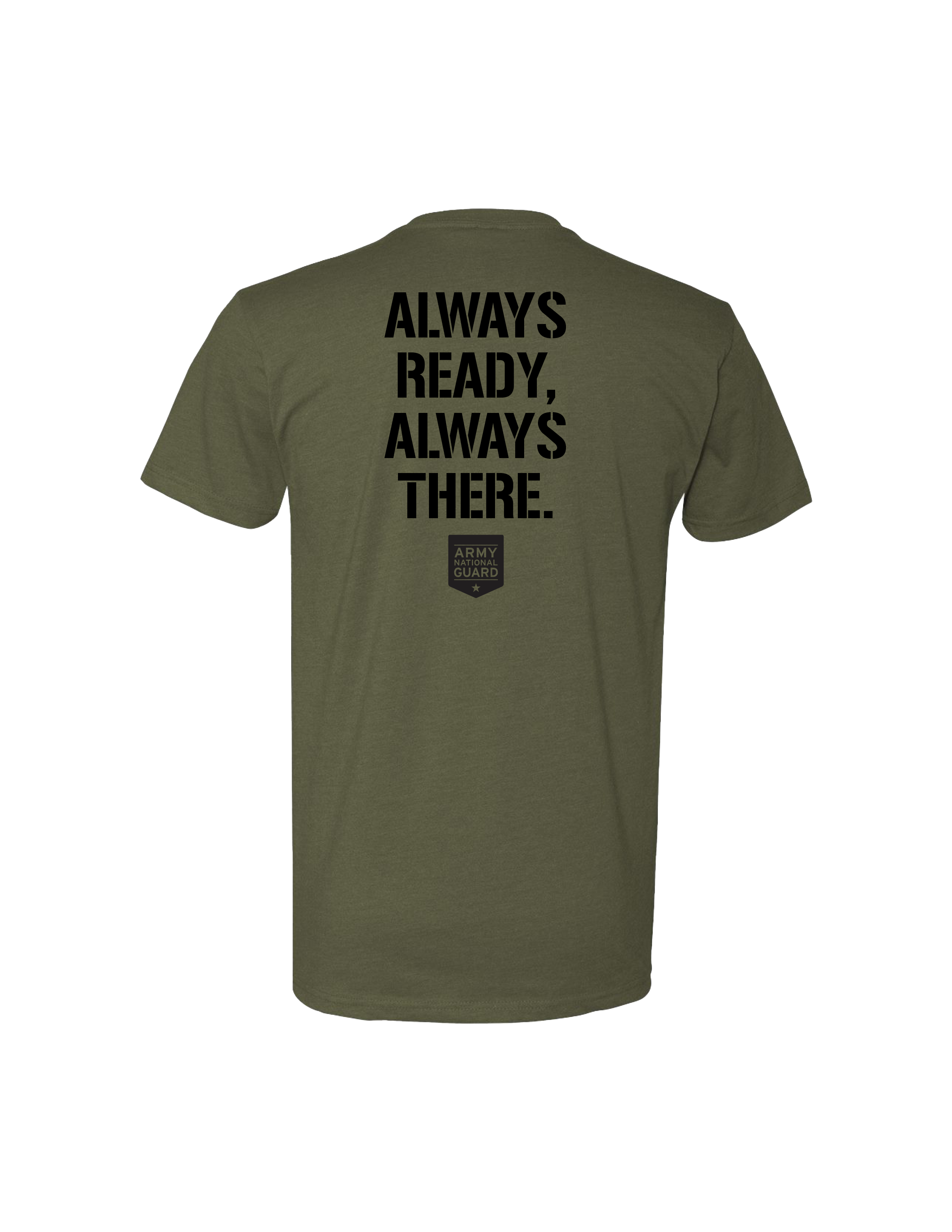 U.S. Army National Guard Always Ready Always There T-Shirt (Military Green)