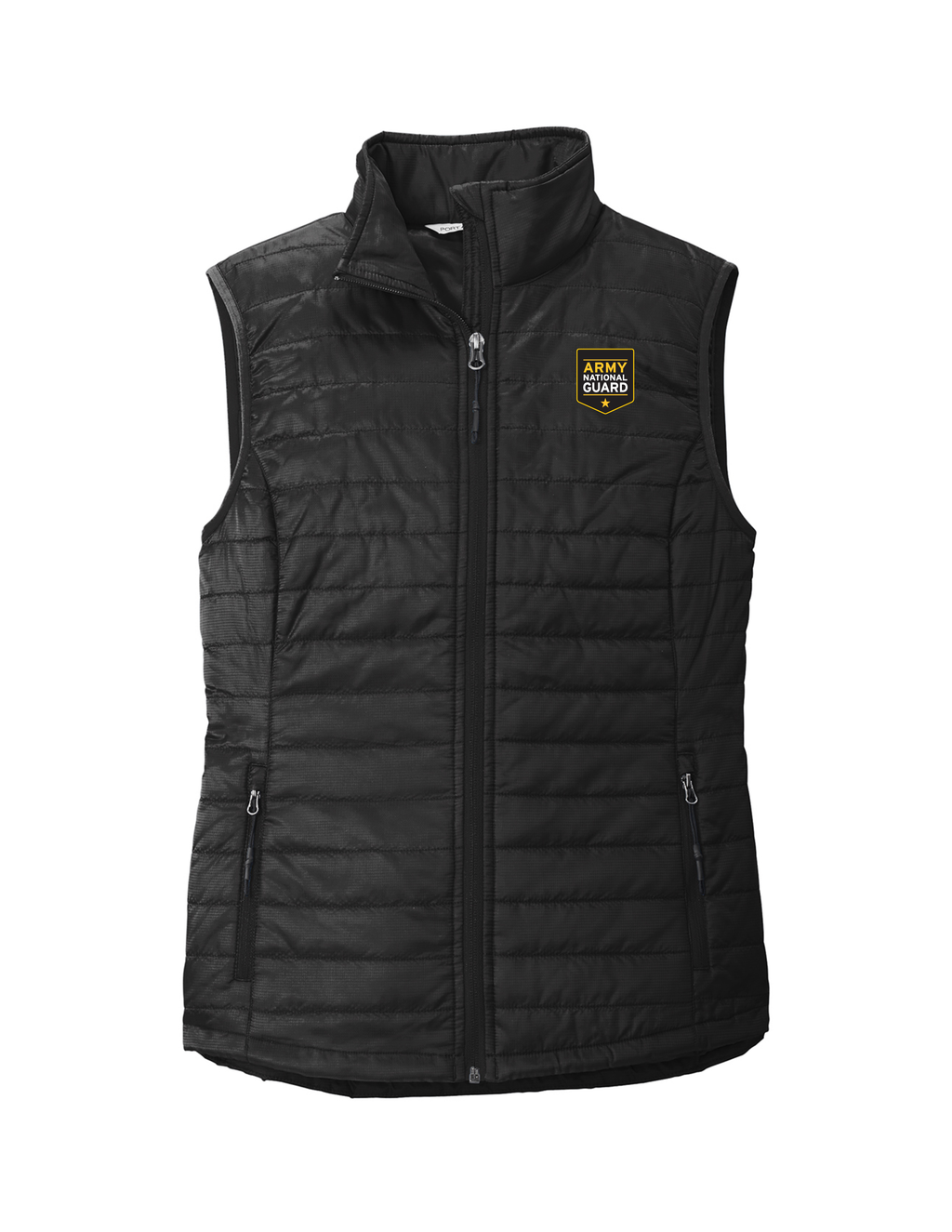 U.S. National Guard Packable Puffy Vest LADIES (Black)