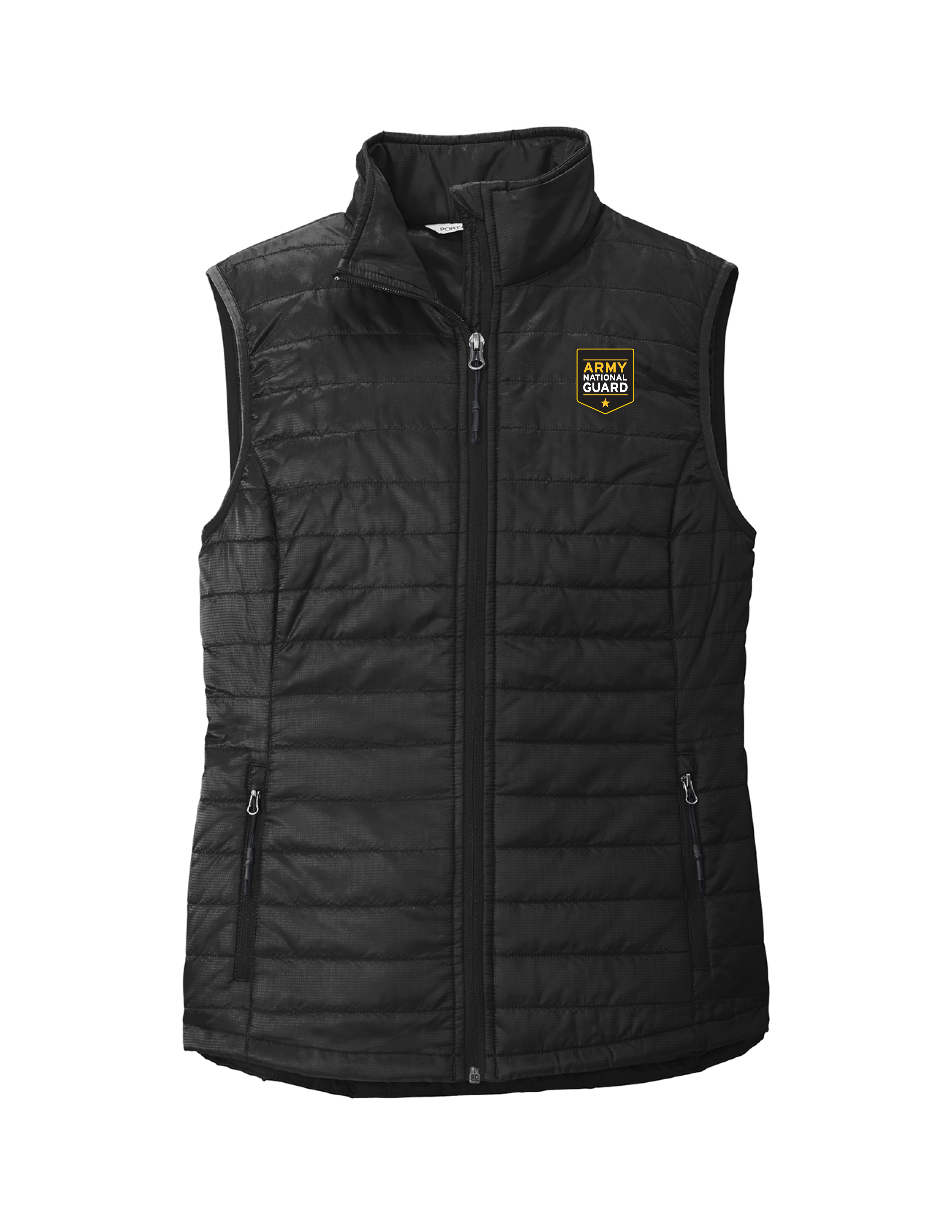 U.S. National Guard Packable Puffy Vest LADIES (Black)