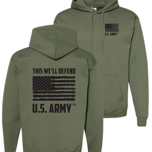 U.S. Army This We'll Defend Hoodie (Military Green)
