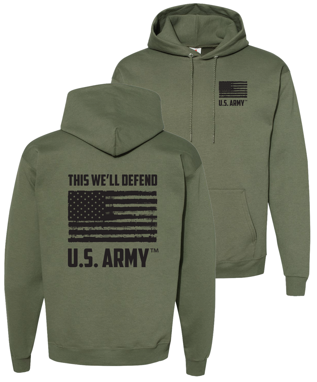 U.S. Army This We'll Defend Hoodie (Military Green)