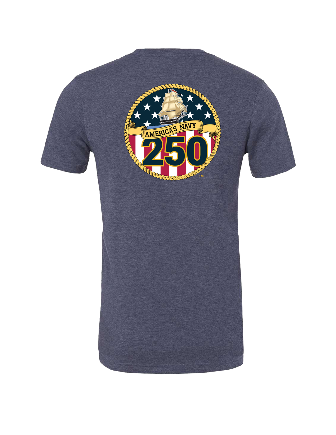 Navy 250th Birthday T-Shirt (Heather Navy)
