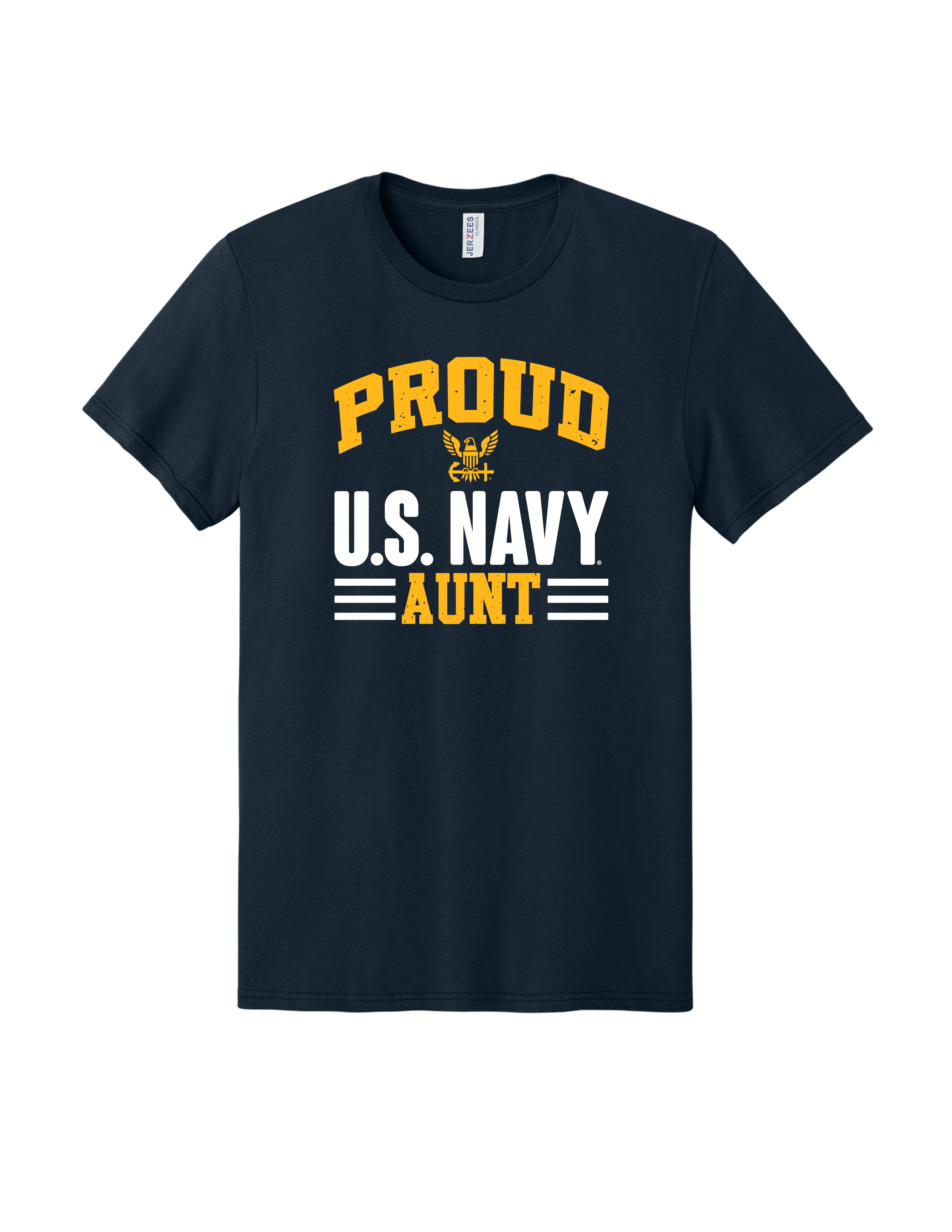 Proud U.S. Navy Aunt T-Shirt (Navy)