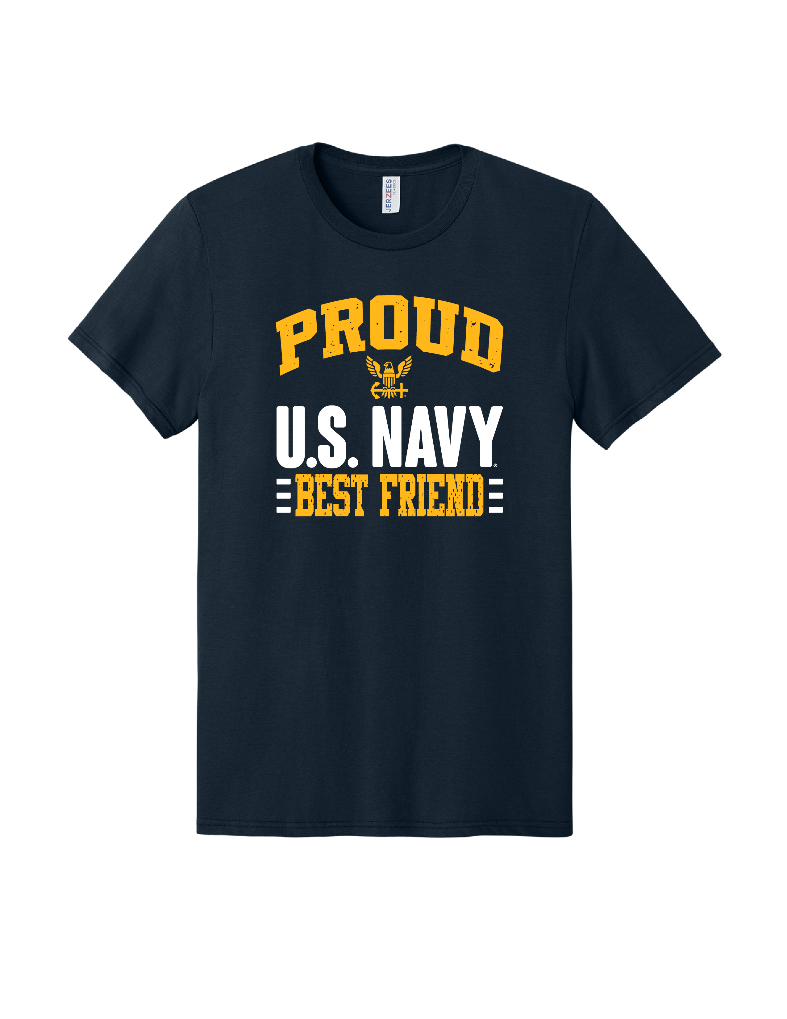 Proud U.S. Navy Best Friend T-Shirt (Navy)
