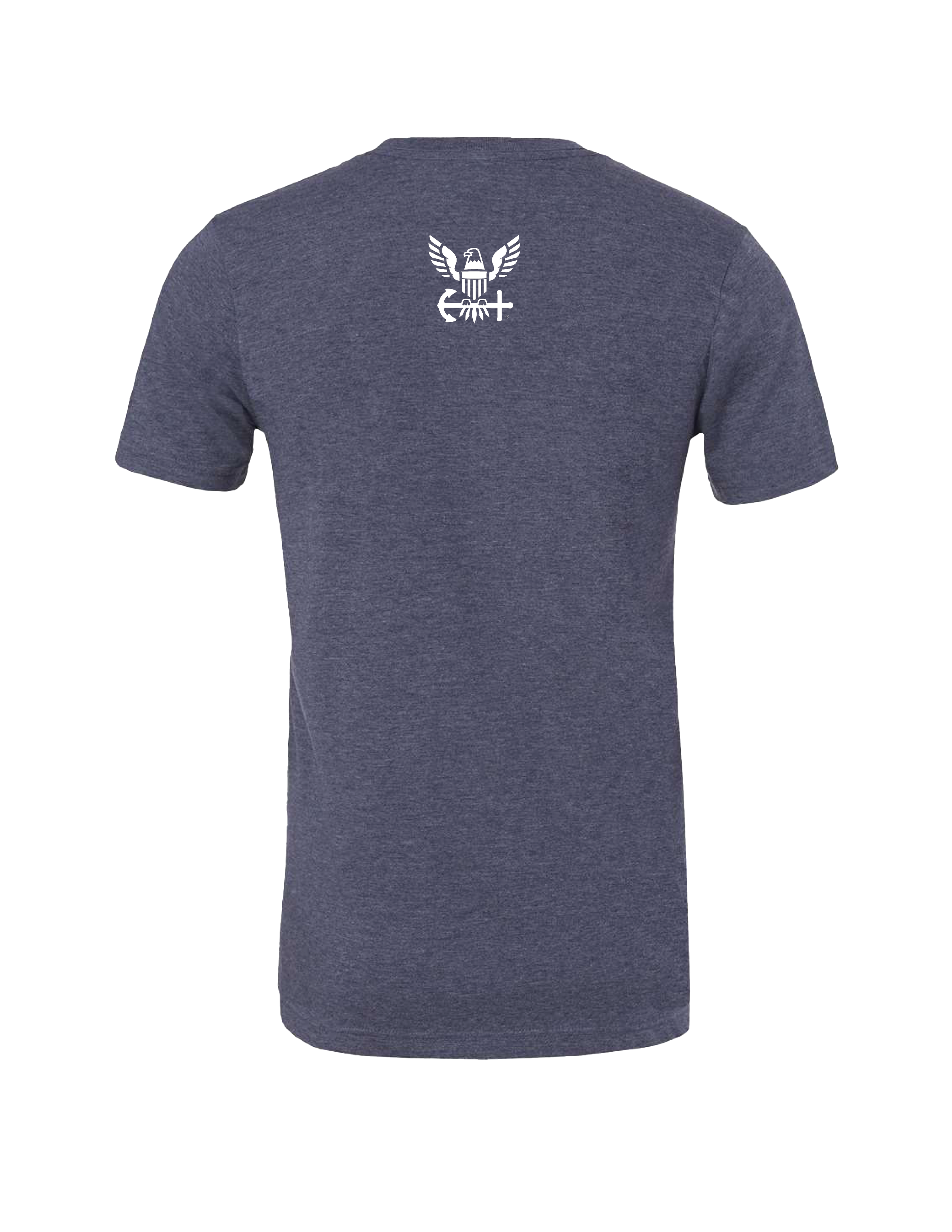 Navy Honor Courage Commitment T-Shirt (Heather Navy)