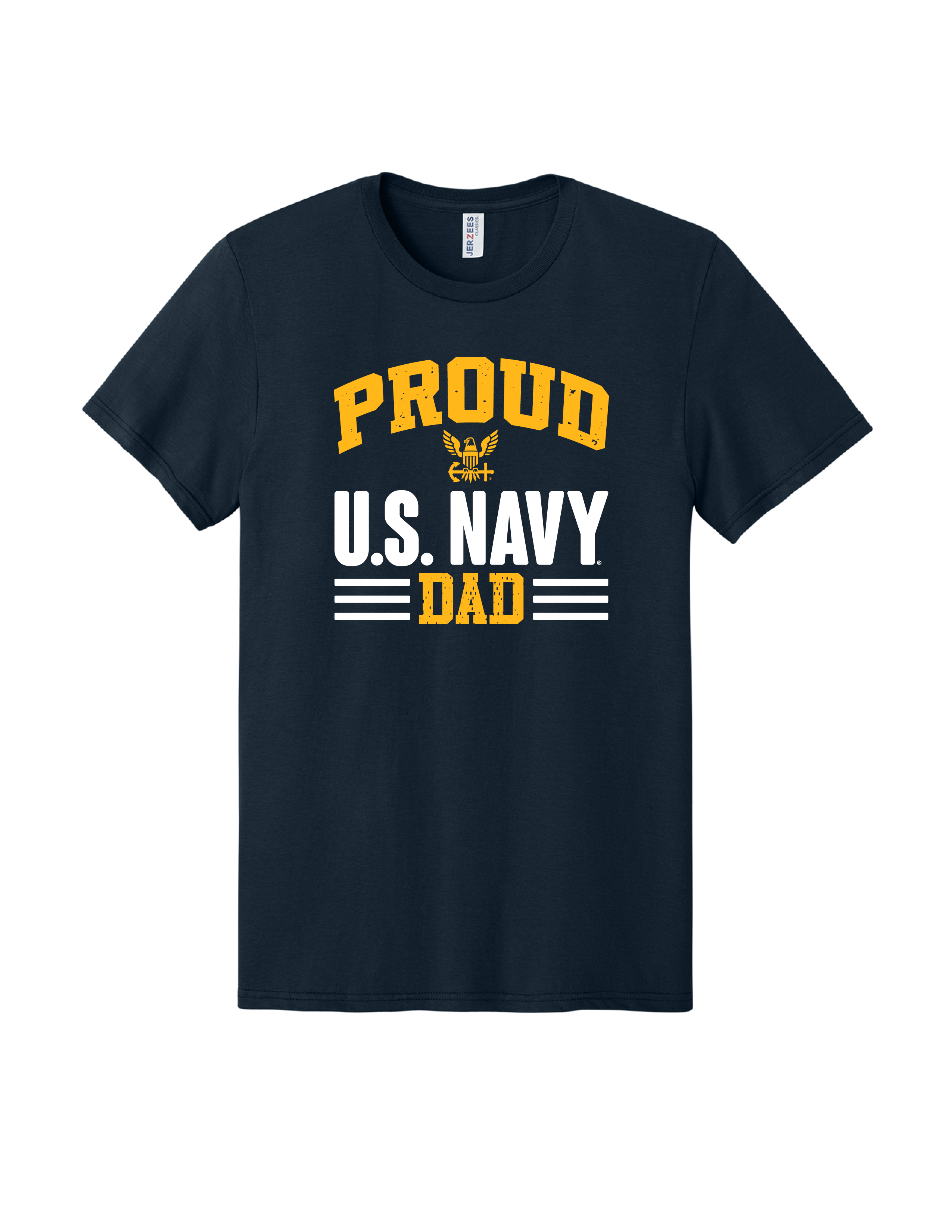 Proud U.S. Navy Dad T-Shirt (Navy)