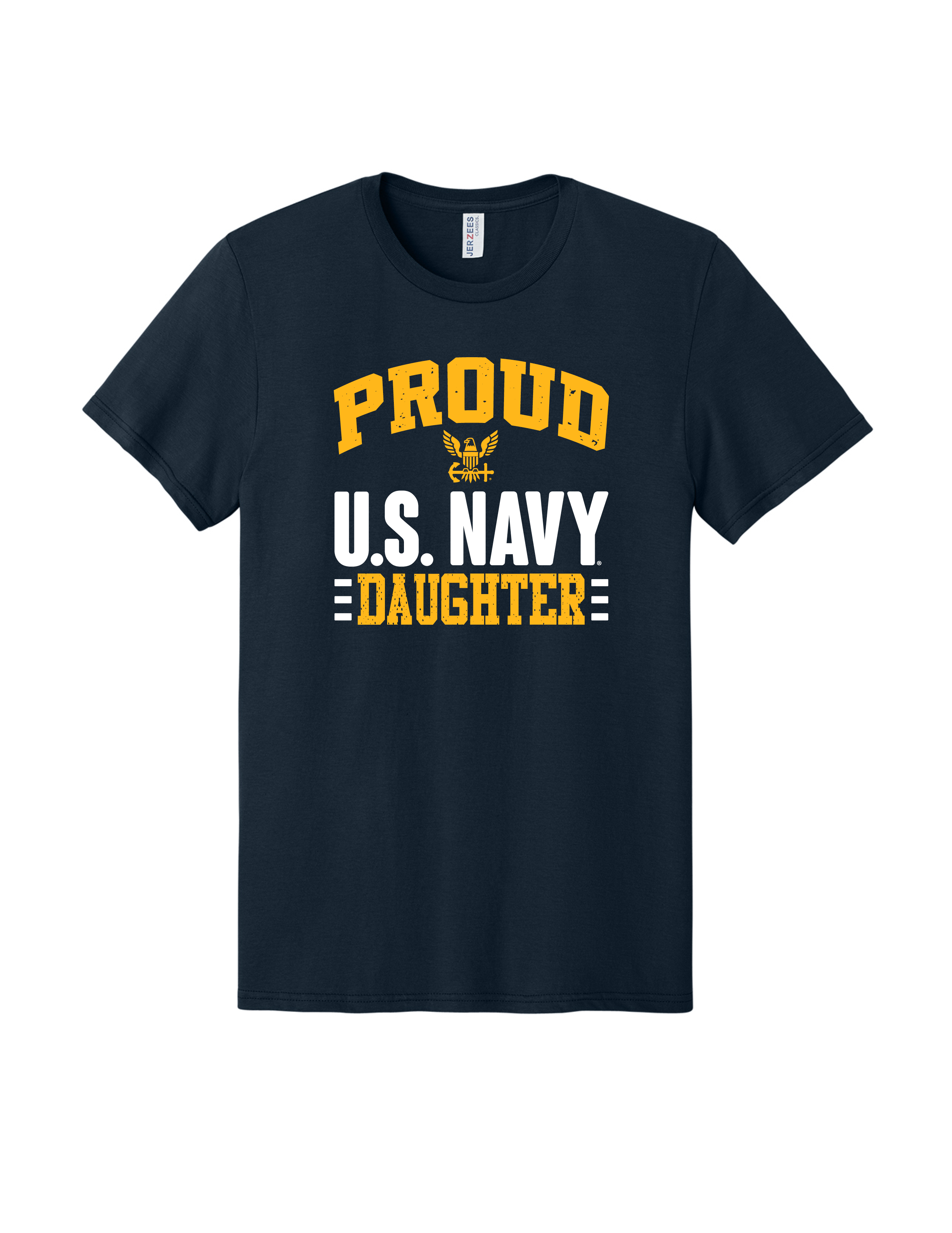Proud U.S. Navy Daughter T-Shirt (Navy)