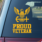 Navy Veteran Vinyl Decal