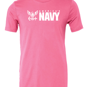 U.S. Navy Logo T-Shirt (Charity Pink)