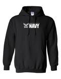 Navy Logo Hoodie (Black)