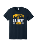 Proud U.S. Navy Mom T-Shirt (Navy)