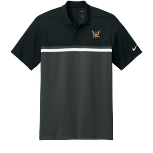 U.S. Navy Nike Dri-FIT Victory Colorblock Polo (Black/Anthracite/White)