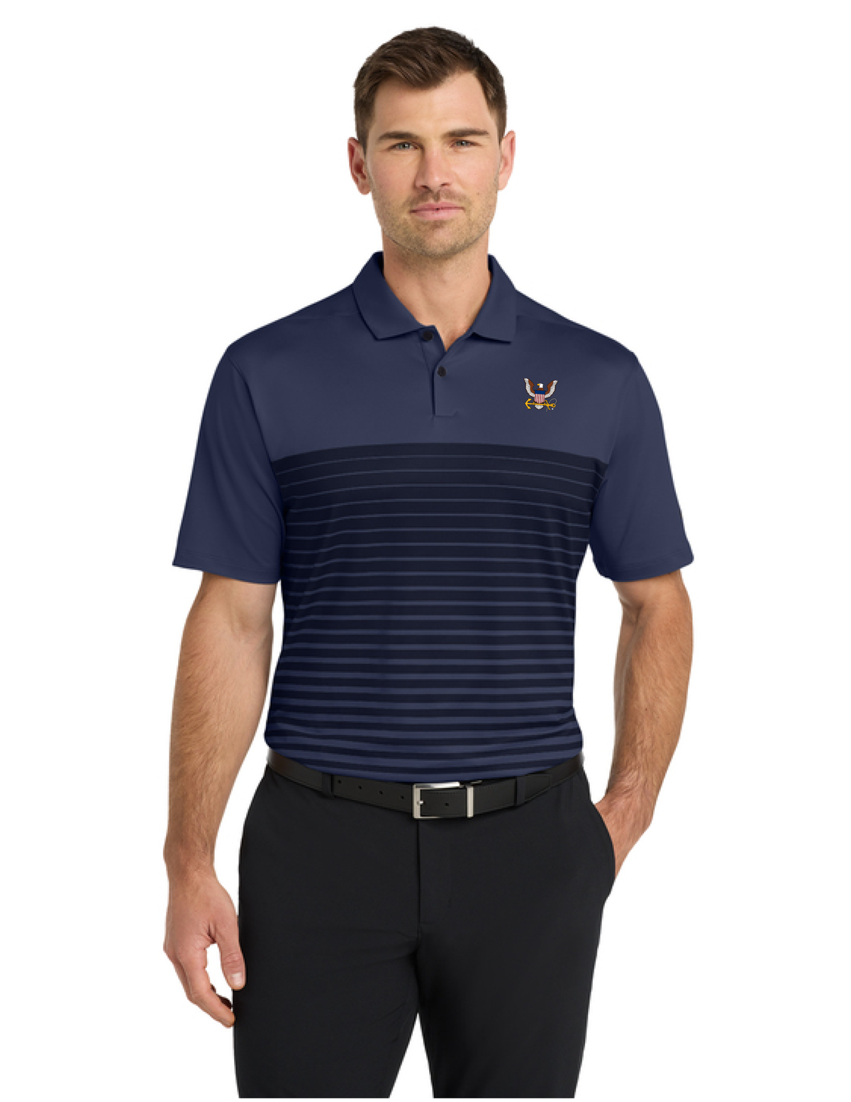 U.S. Navy Nike Dri-FIT Vapor Block Polo (Midnight Navy)
