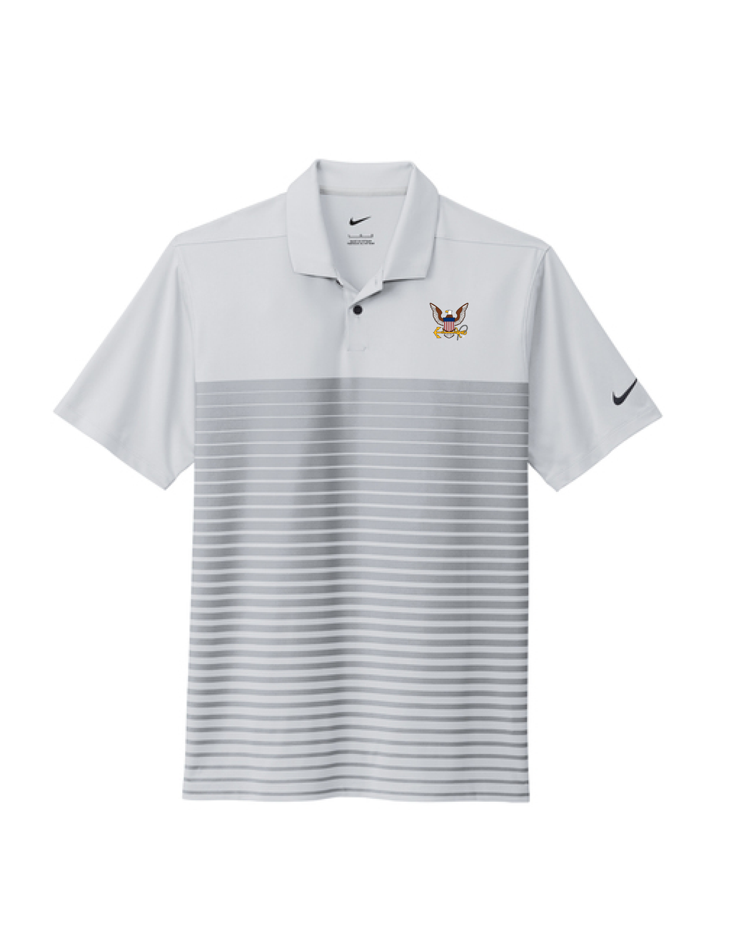 U.S. Navy Nike Dri-FIT Vapor Block Polo (Wolf Grey)