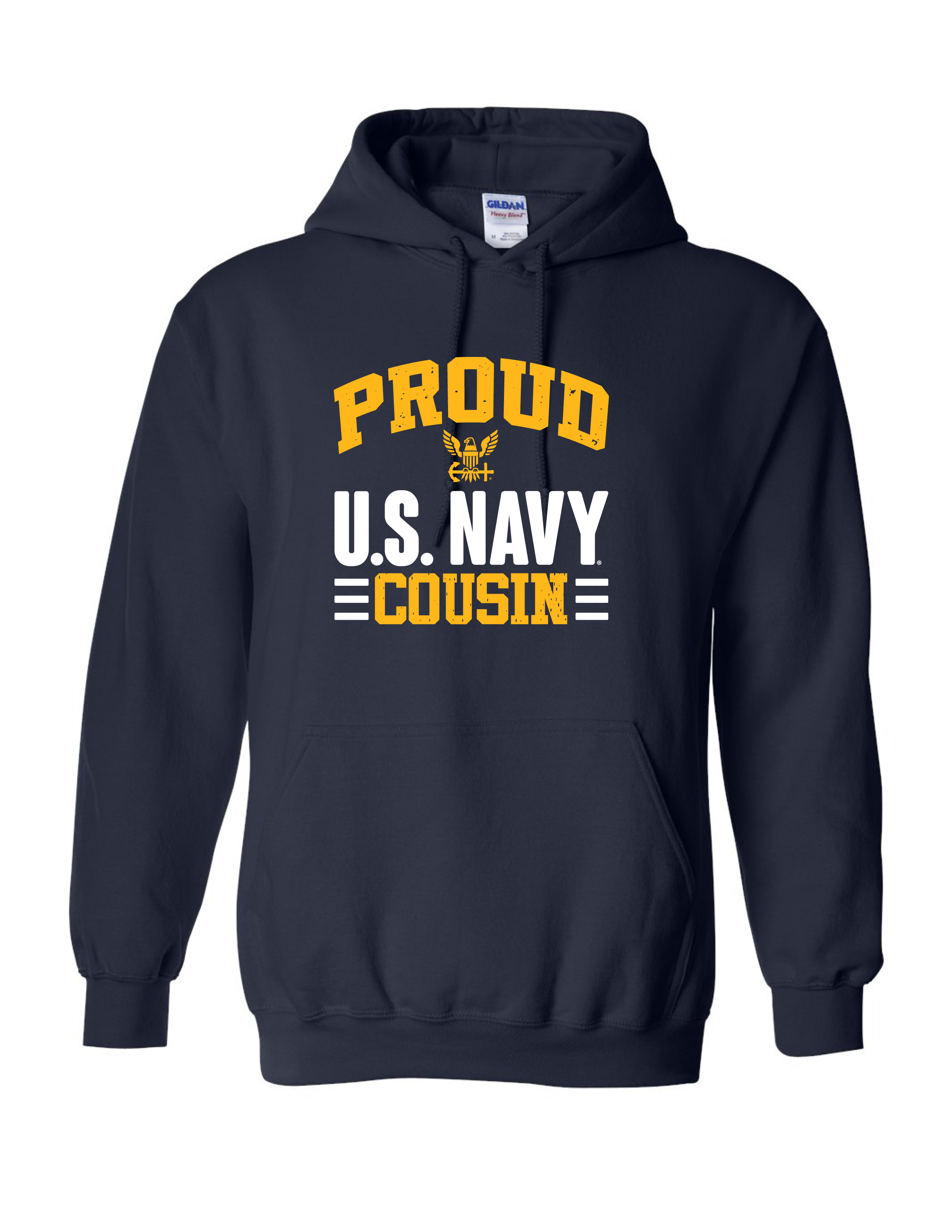 Proud U.S. Navy Cousin Hoodie (Navy)