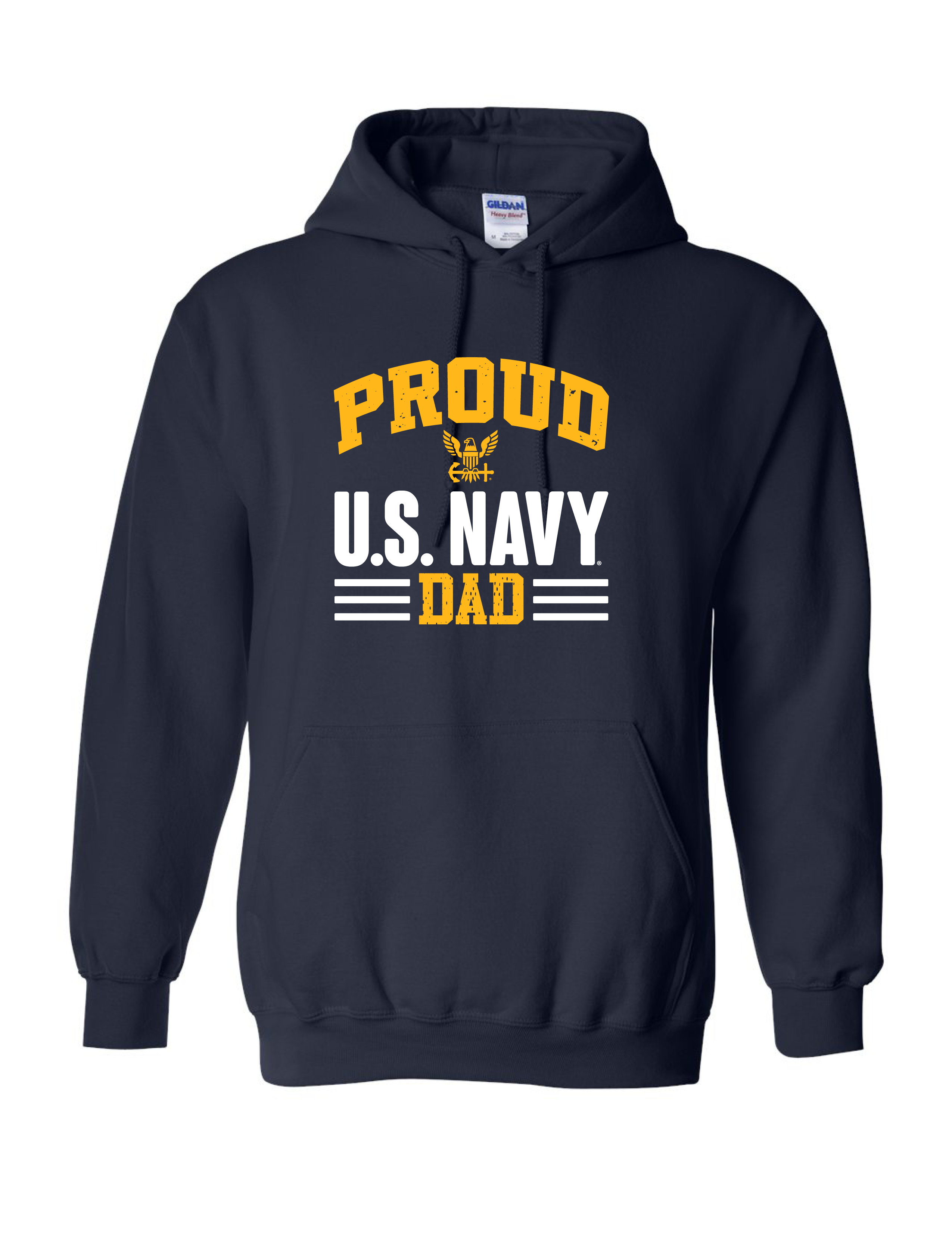 Proud U.S. Navy Dad Hoodie (Navy)
