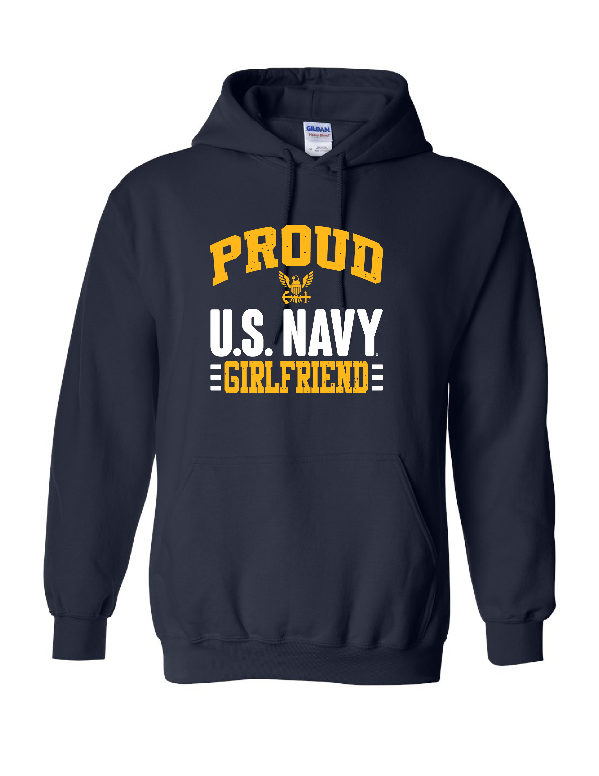 Proud U.S. Navy Girlfriend Hoodie (Navy)