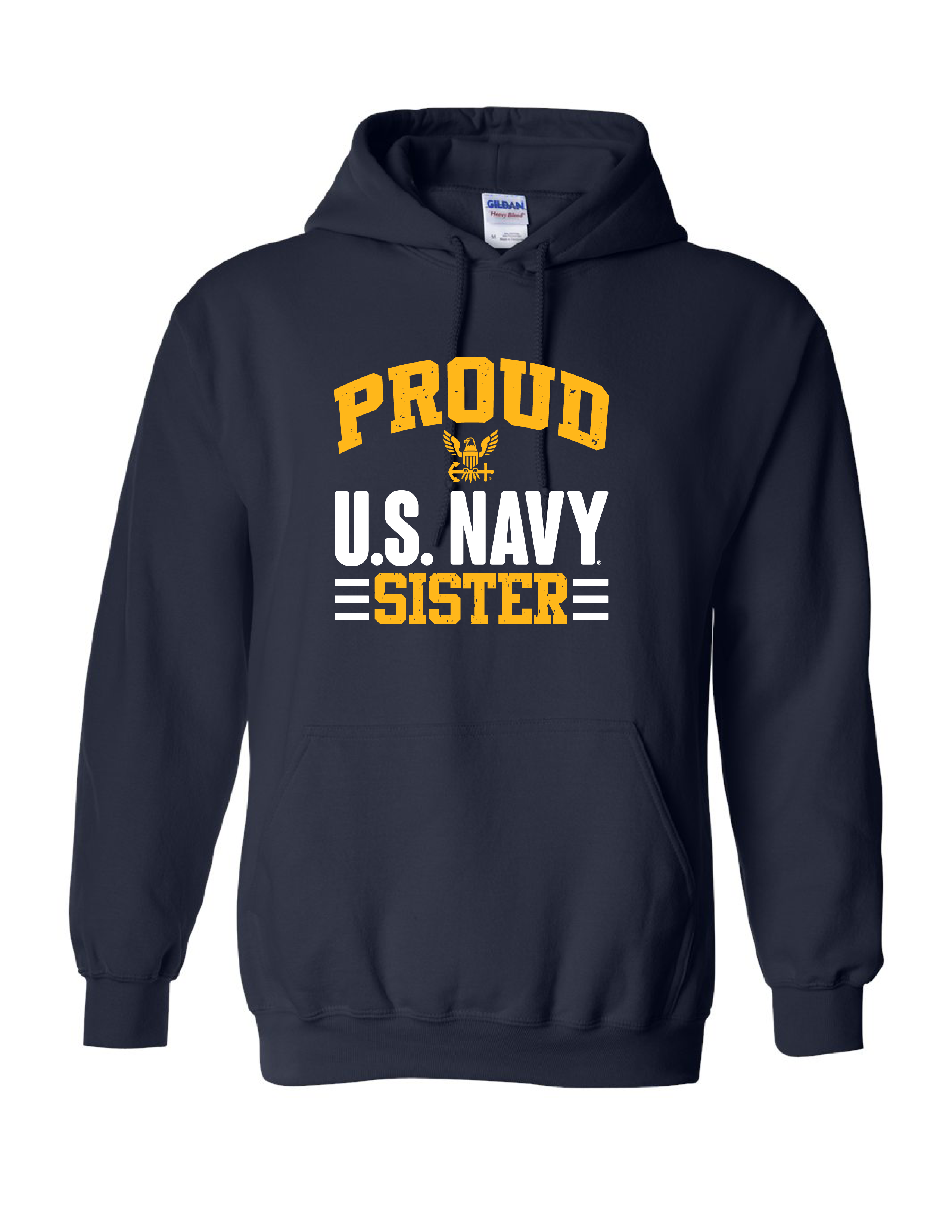 Proud U.S. Navy Sister Hoodie (Navy)
