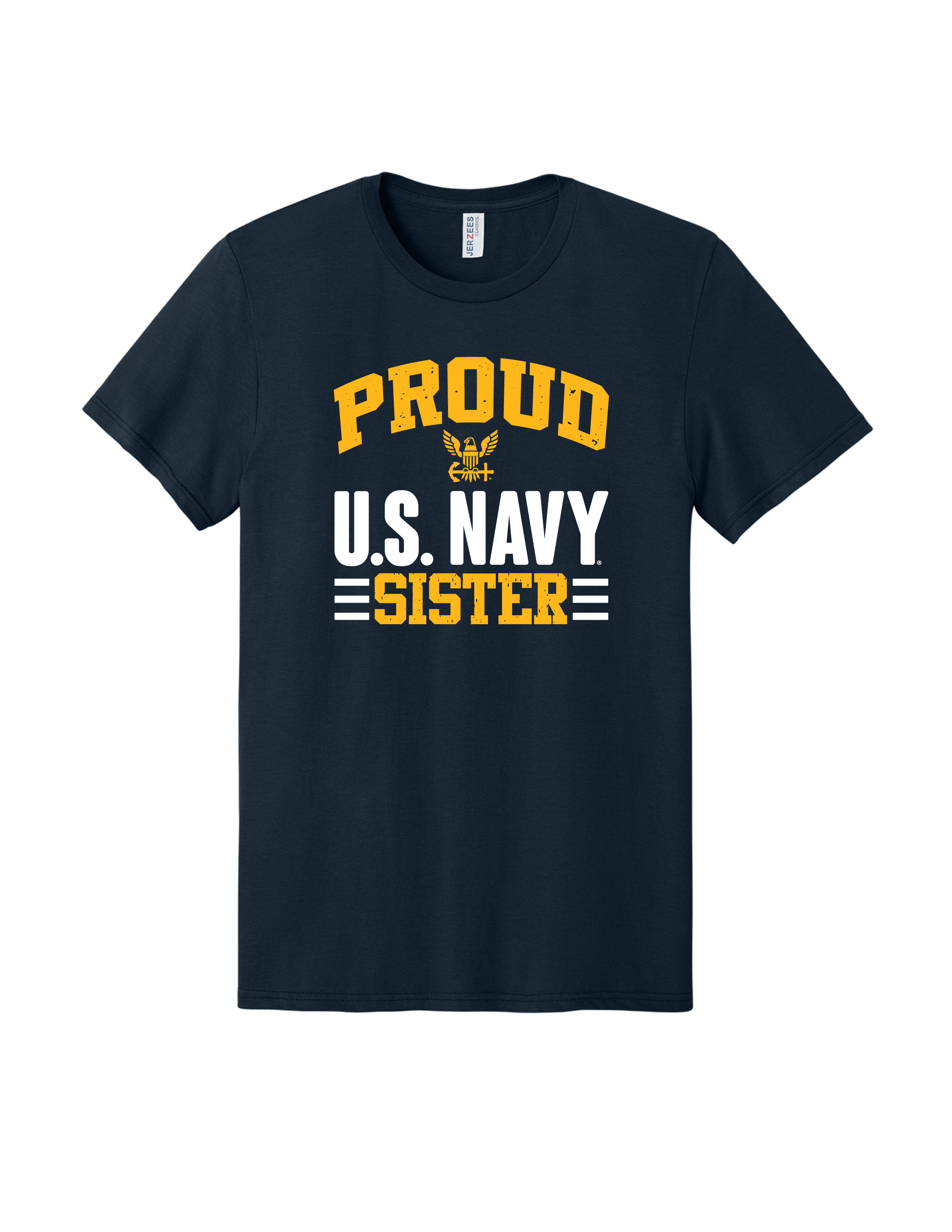 Proud U.S. Navy Sister T-Shirt (Navy)