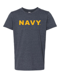 Youth U.S. Navy T-Shirt (Heather Navy)