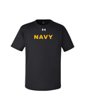 U.S. Navy Under Armour Performance T-Shirt (Black)