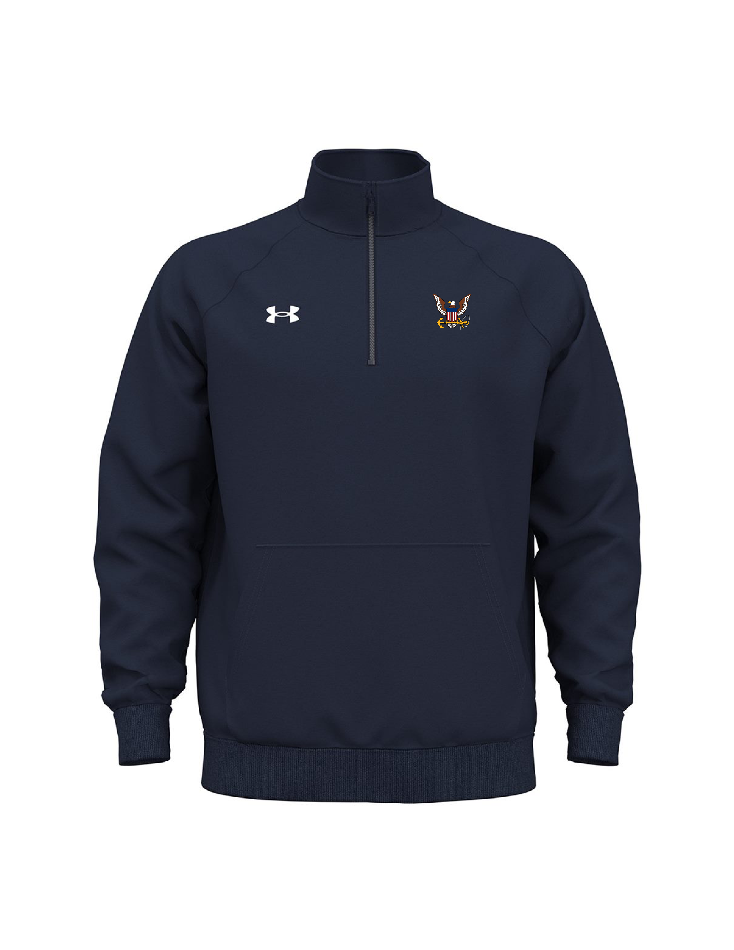 U.S. Navy Under Armour Rival Fleece Quarter-Zip Pullover (Midnight Navy)
