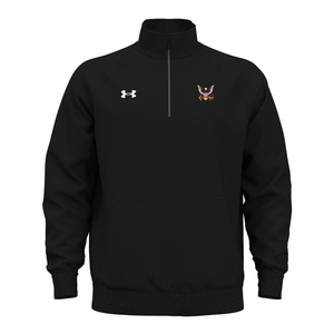 U.S. Navy Under Armour Rival Fleece Quarter-Zip Pullover (Black)