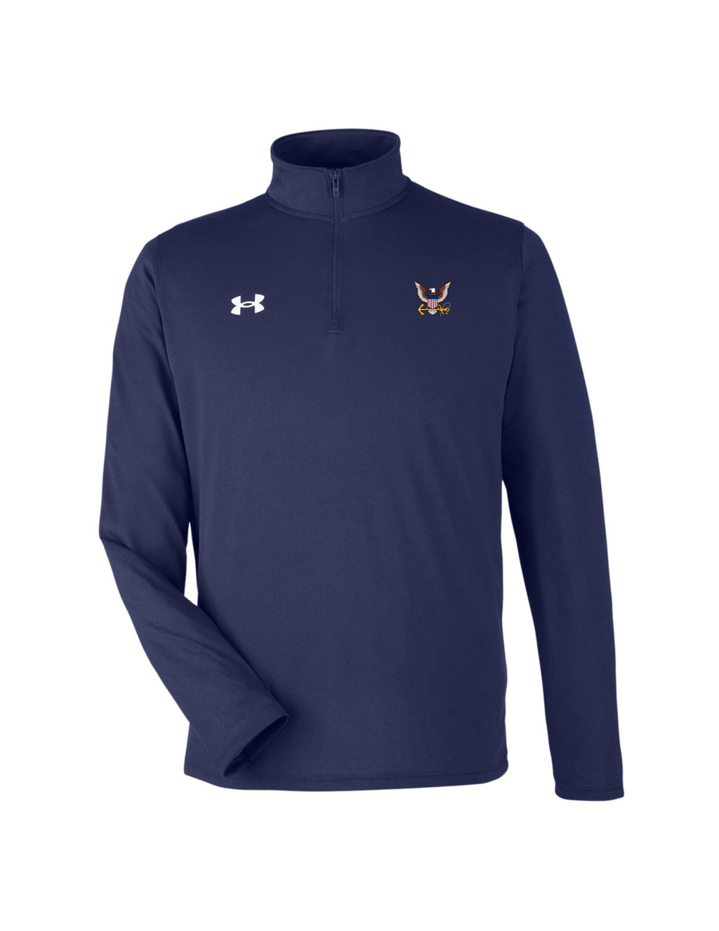 U.S. Navy Under Armour Performance Quarter Zip Pullover (Midnight Navy)
