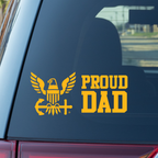 Navy Dad Vinyl Decal