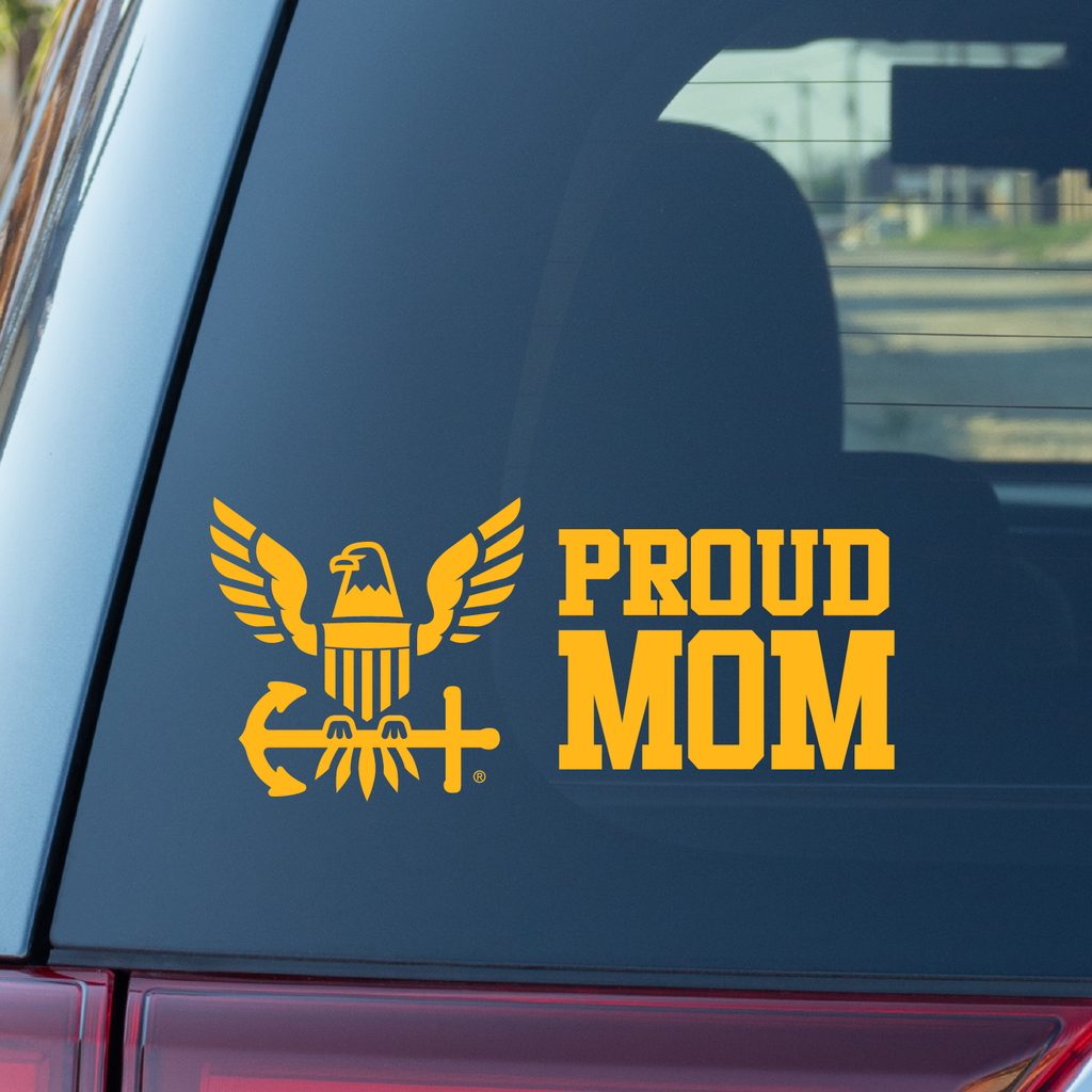 Navy Mom Vinyl Decal