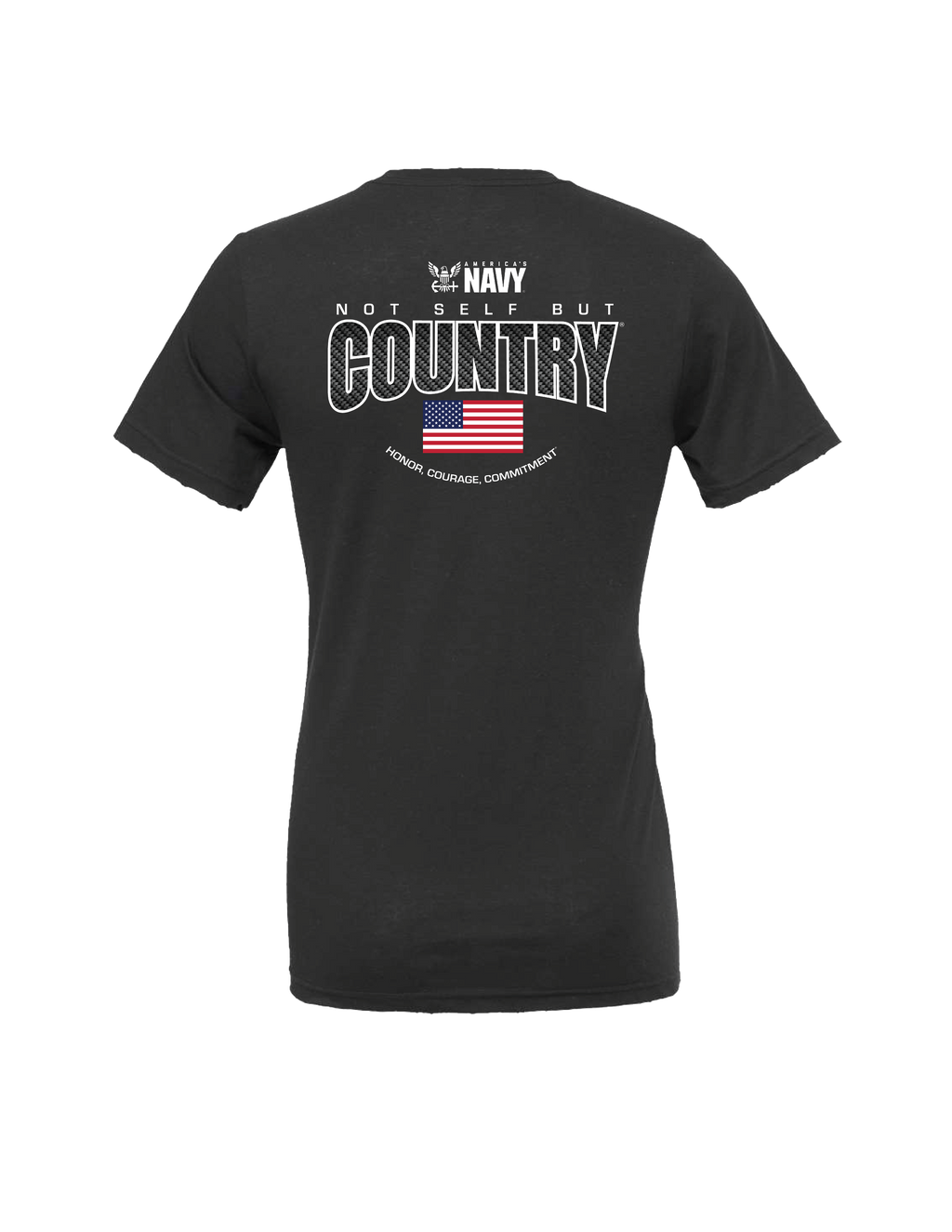 Navy Not Self But Country T-Shirt (Dark Grey)