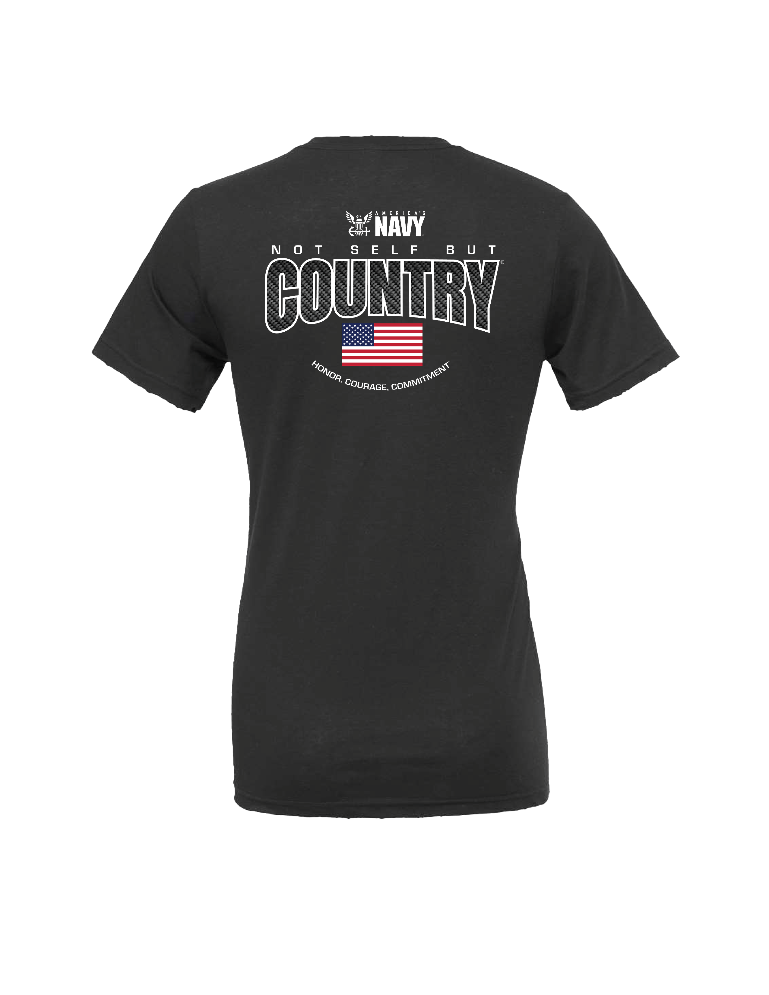 Navy Not Self But Country T-Shirt (Dark Grey)