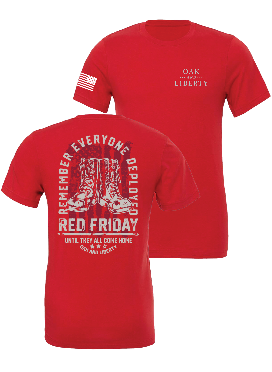 Made in the USA RED Friday T-Shirt (Red)