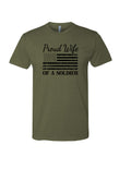 Proud Wife of a Soldier (Military Green)