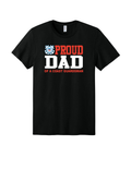 Proud Dad of a Coast Guardsman Graphic Tee - Black
