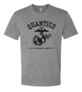 United States Marine Corps Quantico T-Shirt - Dark Heather Gray