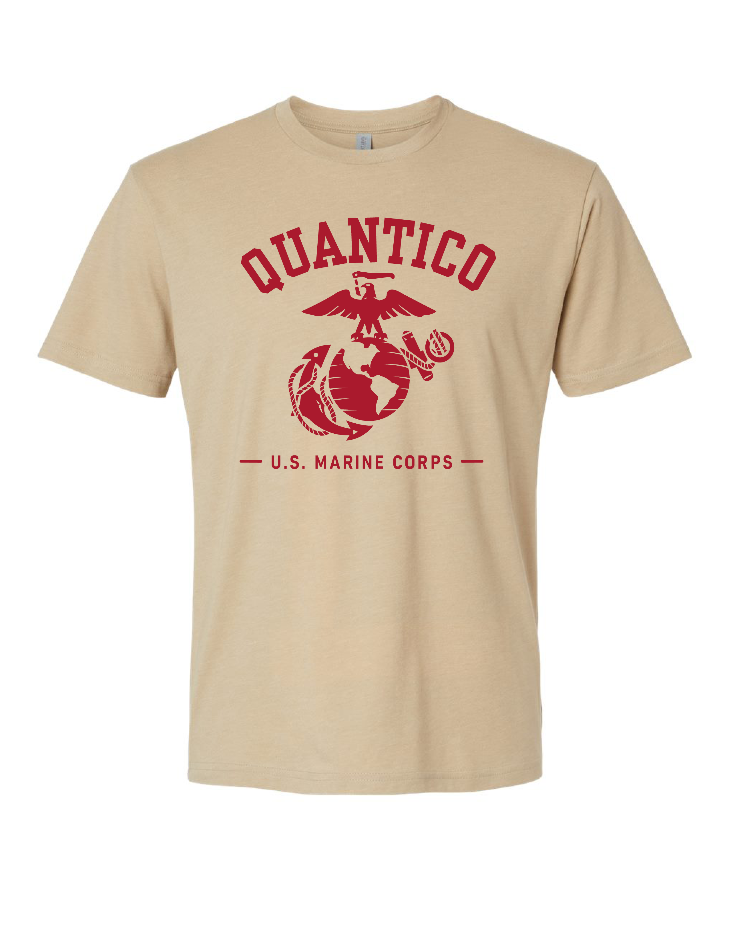 United States Marine Corps Quantico T-Shirt - Heather Tan