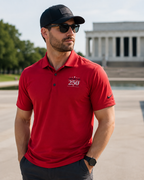 America's 250th Embroidered Patriotic Nike Dri-FIT Polo (University Red)