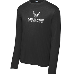 Air Force Reserve Performance Long Sleeve T-Shirt (Black)
