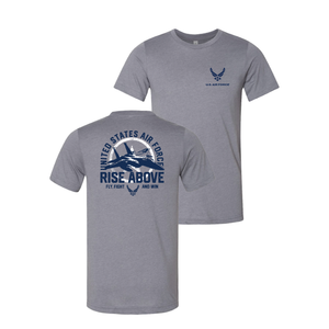 U.S. Air Force Rise Above T-Shirt (Heather Storm)