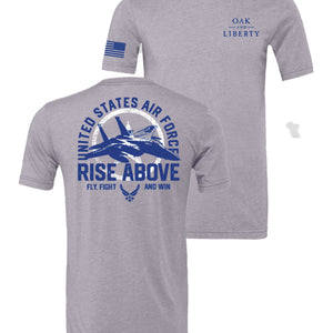 U.S. Air Force Rise Above T-Shirt (Grey)