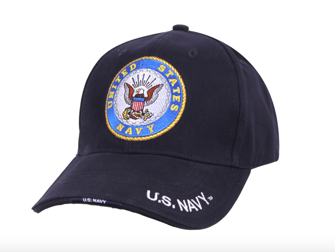 US Navy Deluxe Embroidered Low Profile Cap - Navy