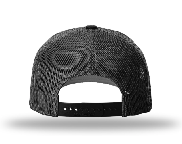 USA Flag Patch Hat, Richardson 112PFP Five Panel Trucker | Black/Stars and Stripes