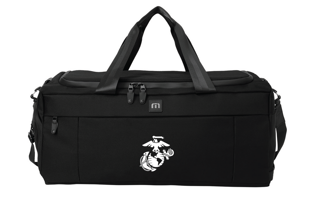 U.S. Marine Corps Eagle, Globe, and Anchor (EGA) TravisMathew Duration Duffel Bag (Black)