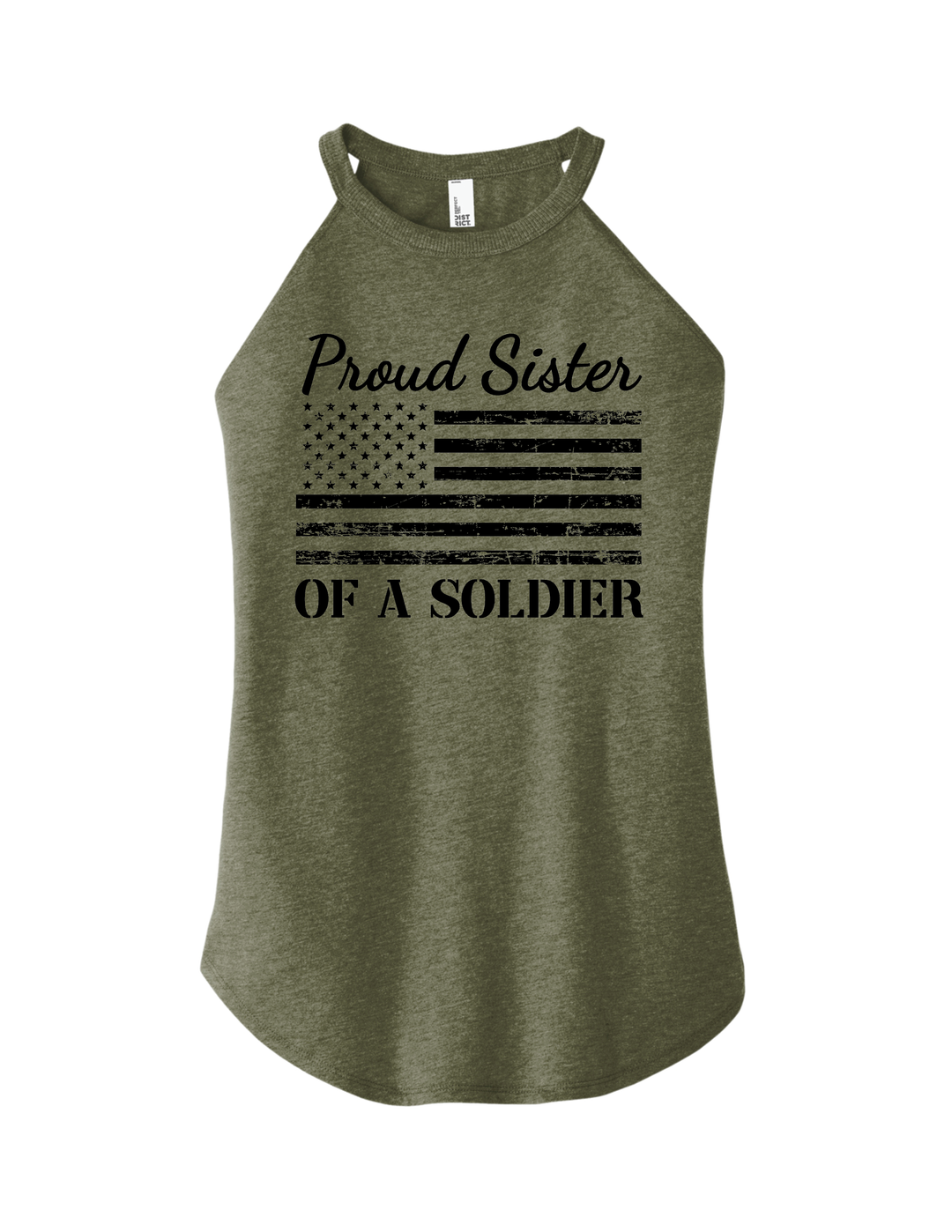 Proud Sister of a Soldier Tank (Green)
